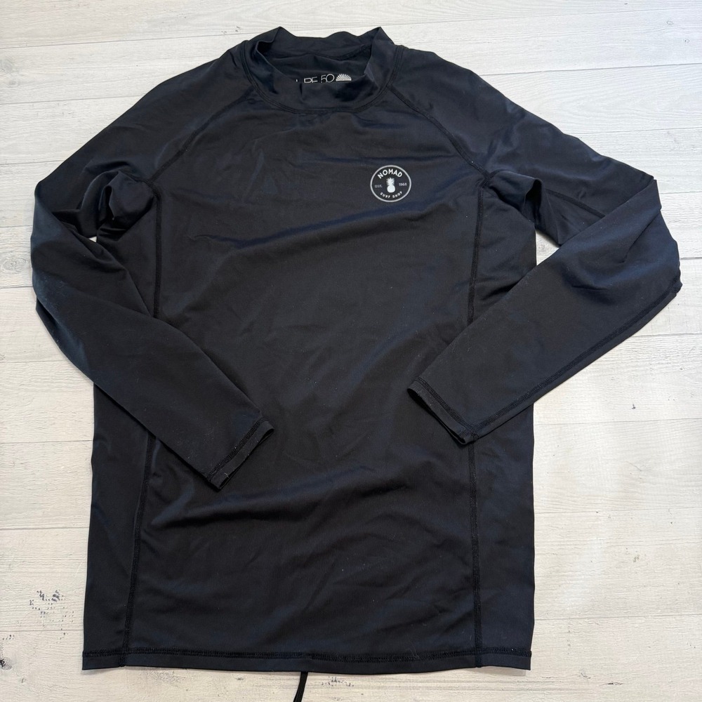 Nomad Surf Shop UPF 50 black long sleeve rash guard adult large